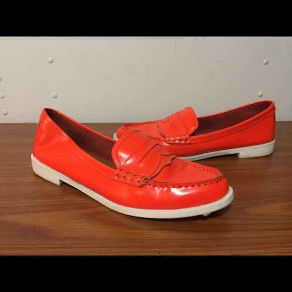 GAP Shoes - Vintage GAP Neon Orange Loafers